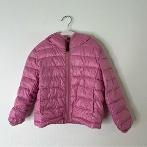 Primary Kids Pink Hooded Puffer Jacket size 2